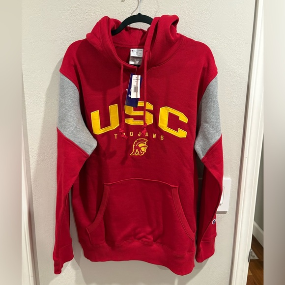 Champion Other - Champion USC Trojans Pullover Fleece Hoodie Men’s Size Medium NWT Cardinal Red